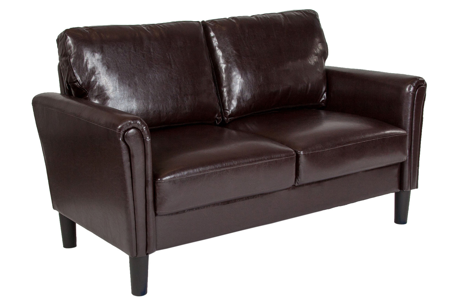 BLNK Bari LeatherSoft Upholstered Loveseat