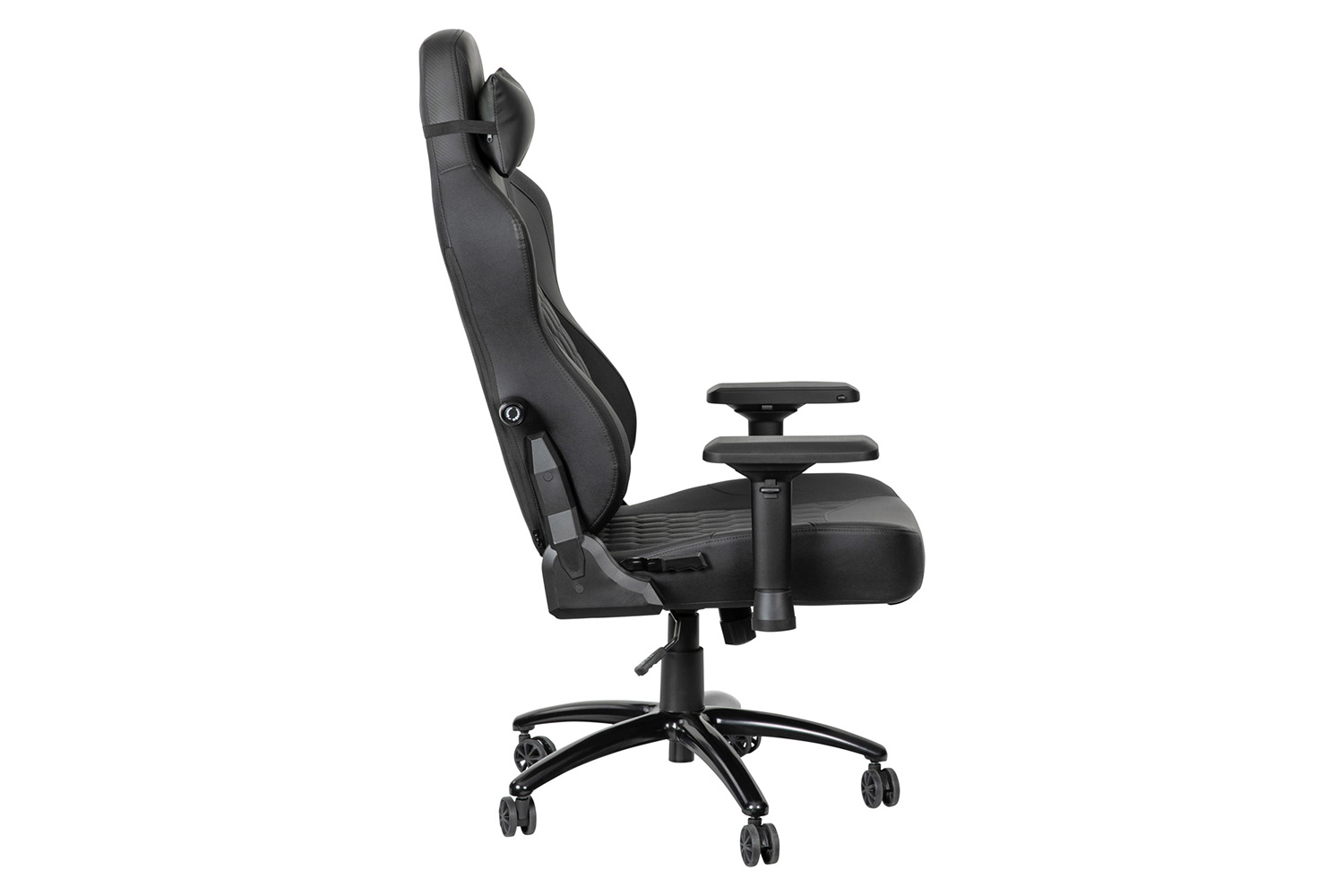 BLNK Falco Ergonomic Black High-Back Adjustable Gaming Chair with 4D Armrests, Headrest Pillow, and Adjustable Lumbar Support - with Black Stitching