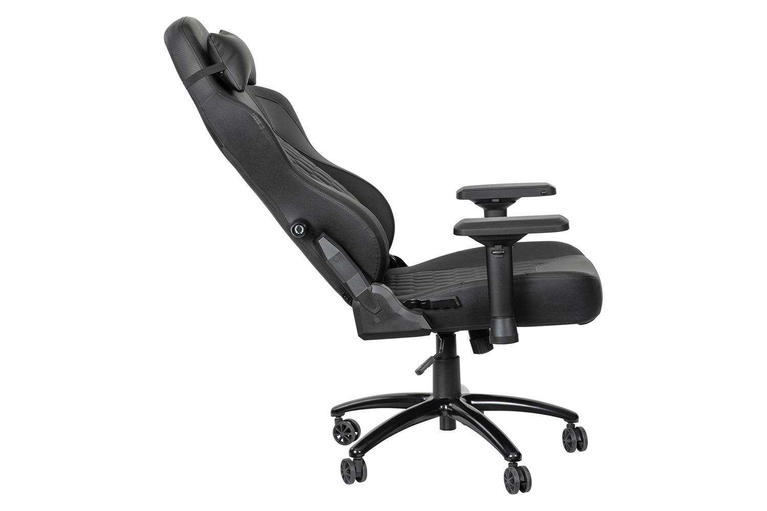 BLNK Falco Ergonomic Black High-Back Adjustable Gaming Chair with 4D Armrests, Headrest Pillow, and Adjustable Lumbar Support - with Black Stitching