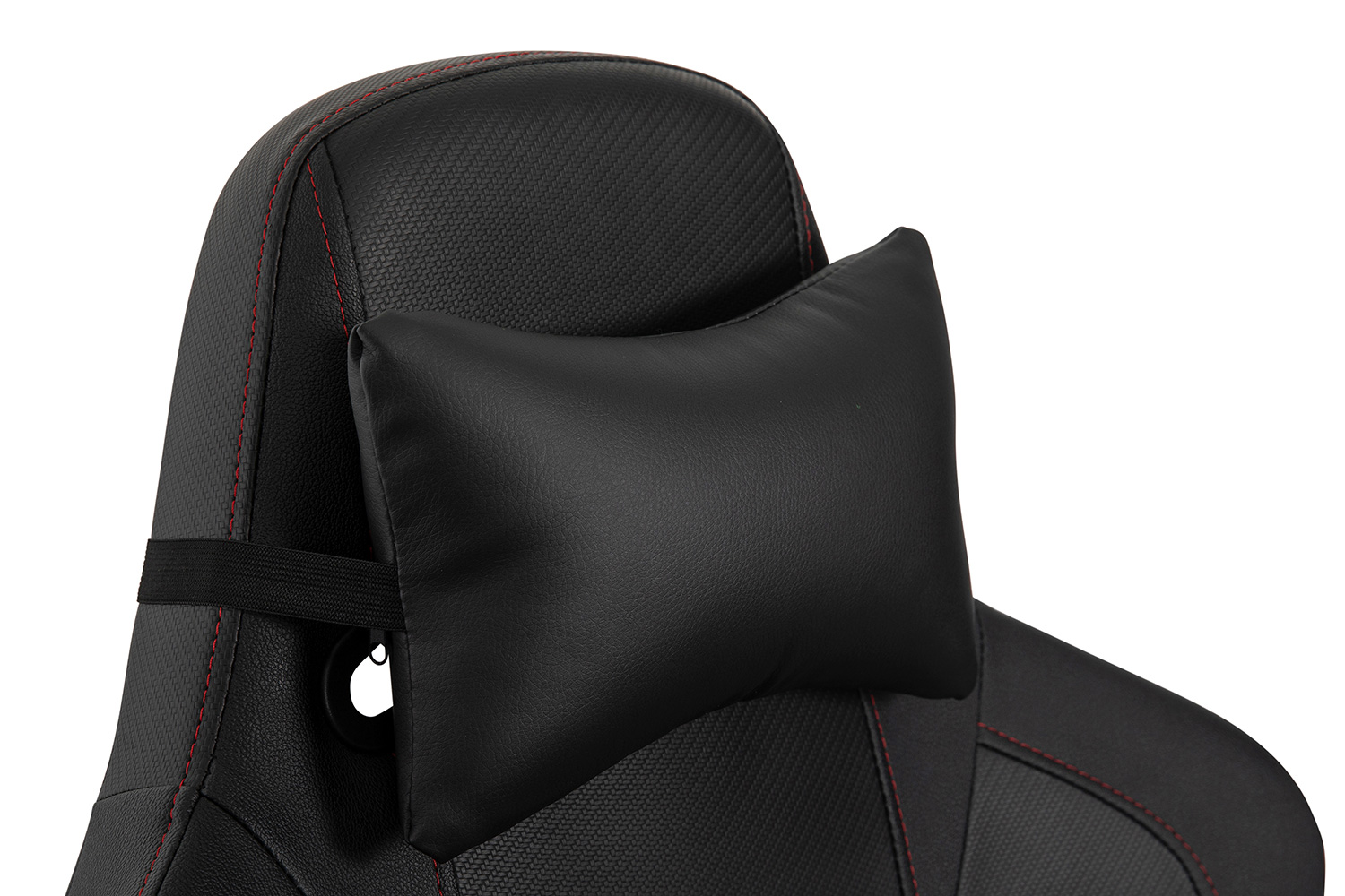 BLNK Falco Ergonomic Black High-Back Adjustable Gaming Chair with 4D Armrests, Headrest Pillow, and Adjustable Lumbar Support - with Red Stitching