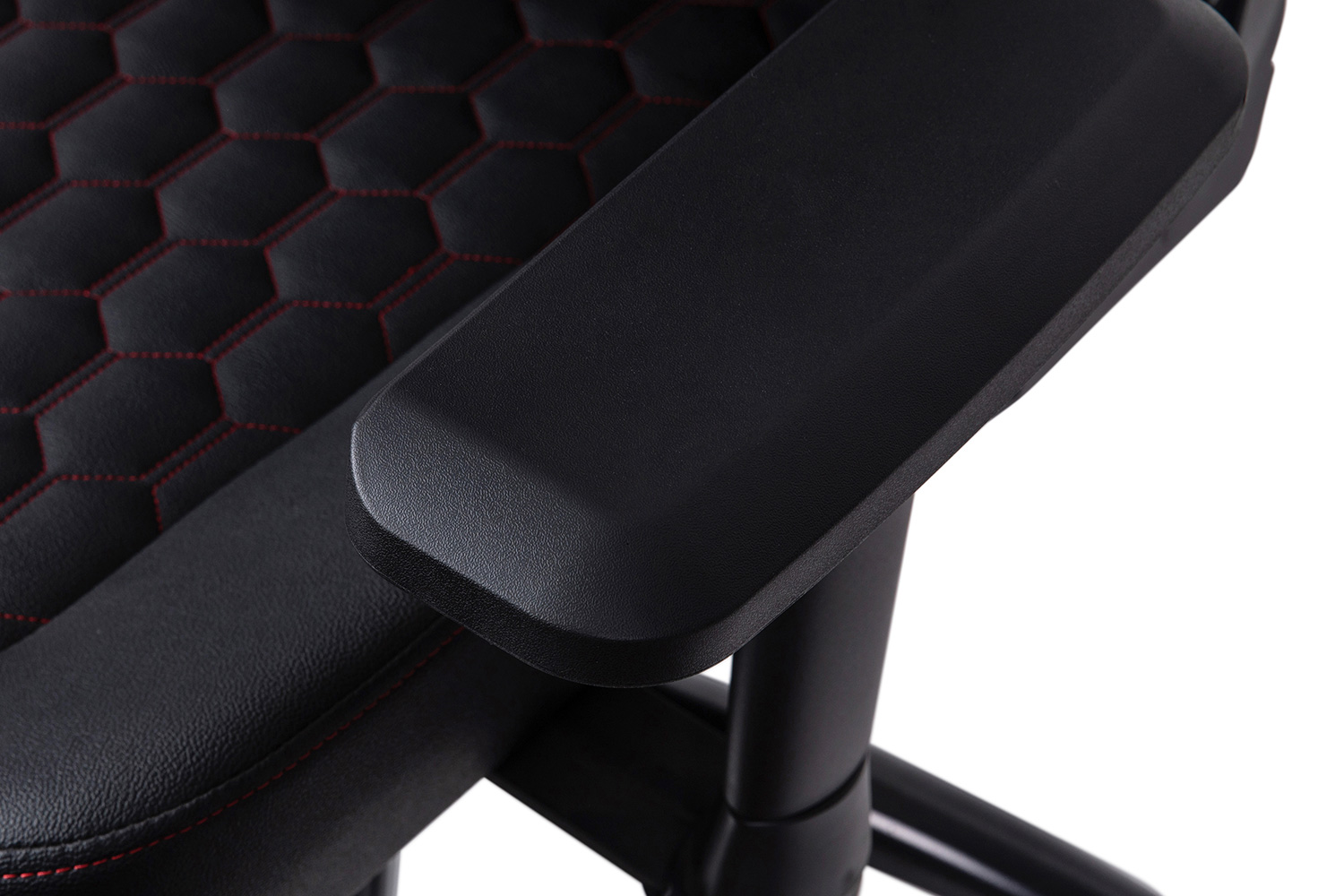 BLNK Falco Ergonomic Black High-Back Adjustable Gaming Chair with 4D Armrests, Headrest Pillow, and Adjustable Lumbar Support - with Red Stitching