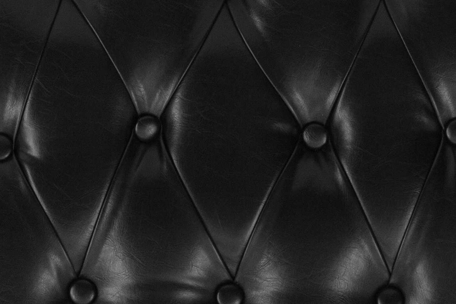 BLNK Louise Vinyl Hard Tufted Chiavari Chair Cushion - Black