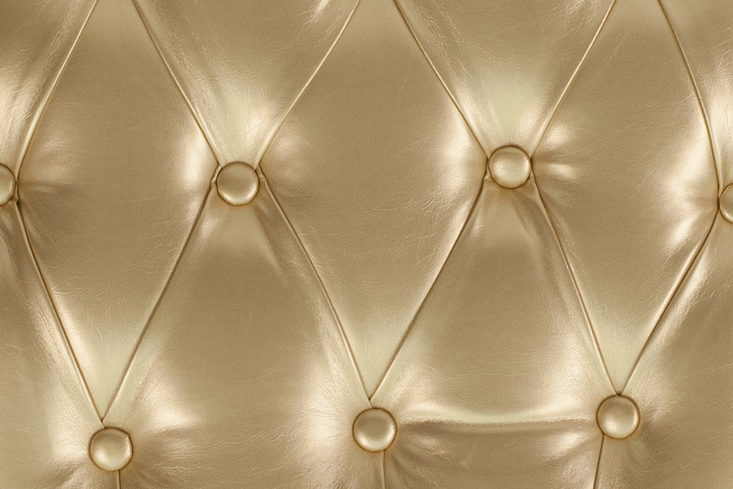 BLNK Louise Vinyl Hard Tufted Chiavari Chair Cushion - Gold