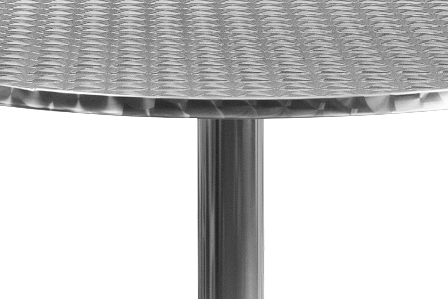 BLNK Mellie Round Aluminum Indoor-Outdoor Table with Base - 31.5"D