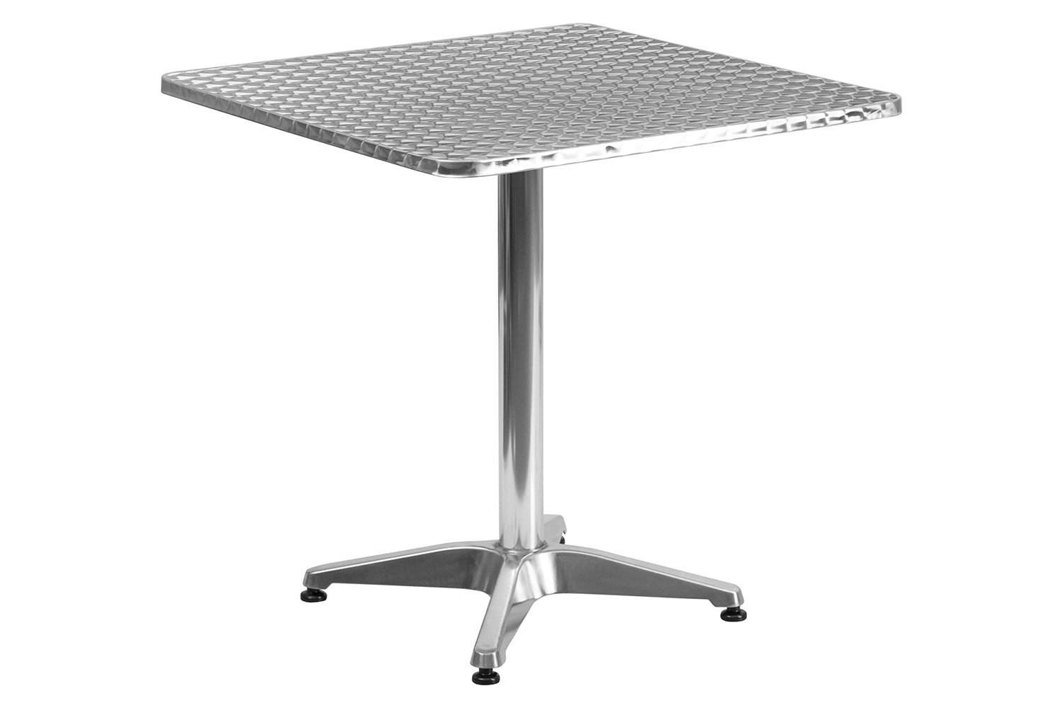 BLNK Mellie Square Aluminum Indoor-Outdoor Table with Base - 27.5"W