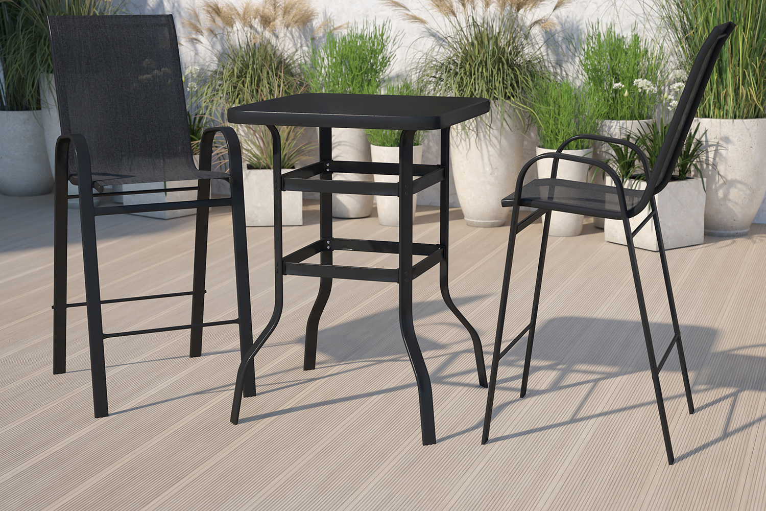 BLNK Brazos Outdoor 2-Person Bistro Dining Set