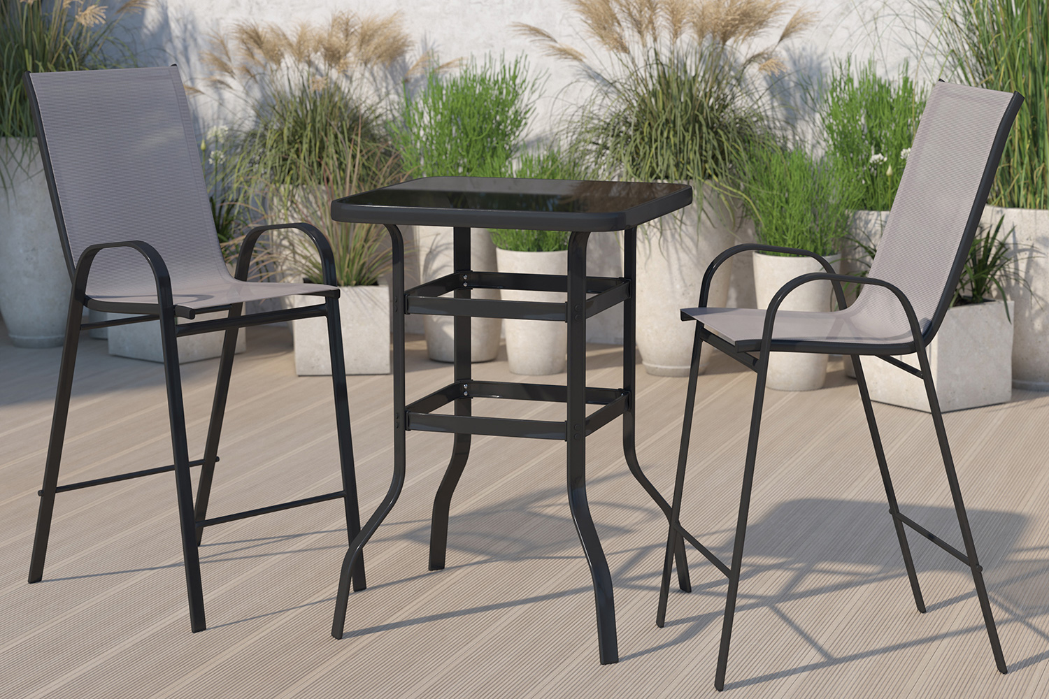 BLNK Brazos Outdoor 2-Person Bistro Dining Set