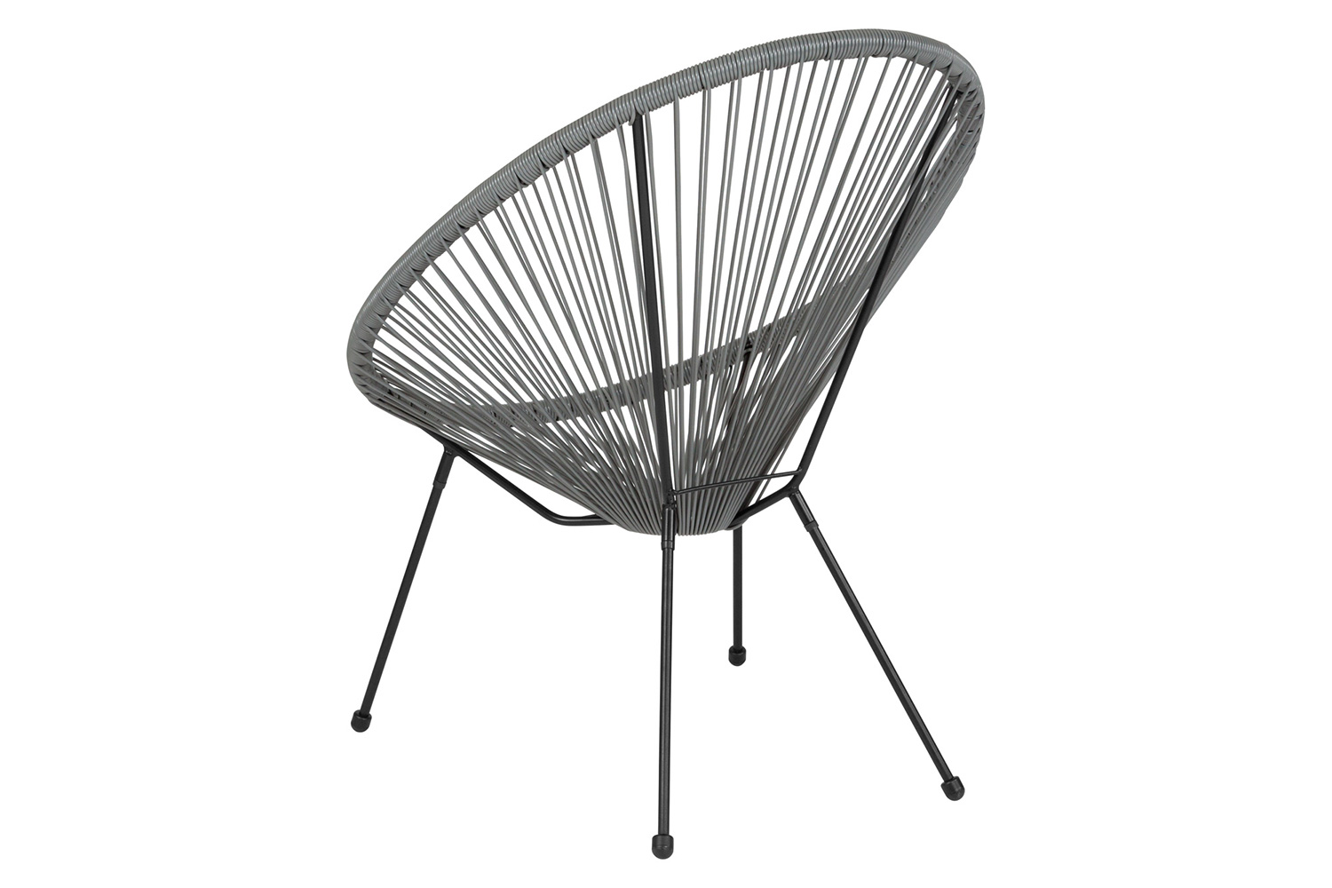 BLNK™ Valencia Oval Comfort Series Take Ten Papasan Lounge Chair - Gray