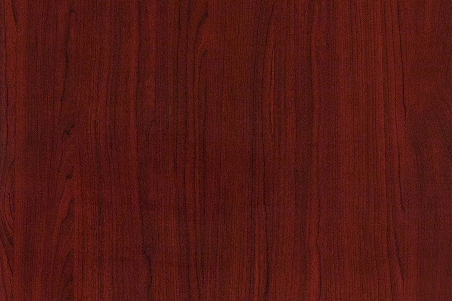 BLNK Glenbrook Rectangular Resin High-Gloss Table Top with 2" Thick Edge - Mahogany, 30"W x 48"L