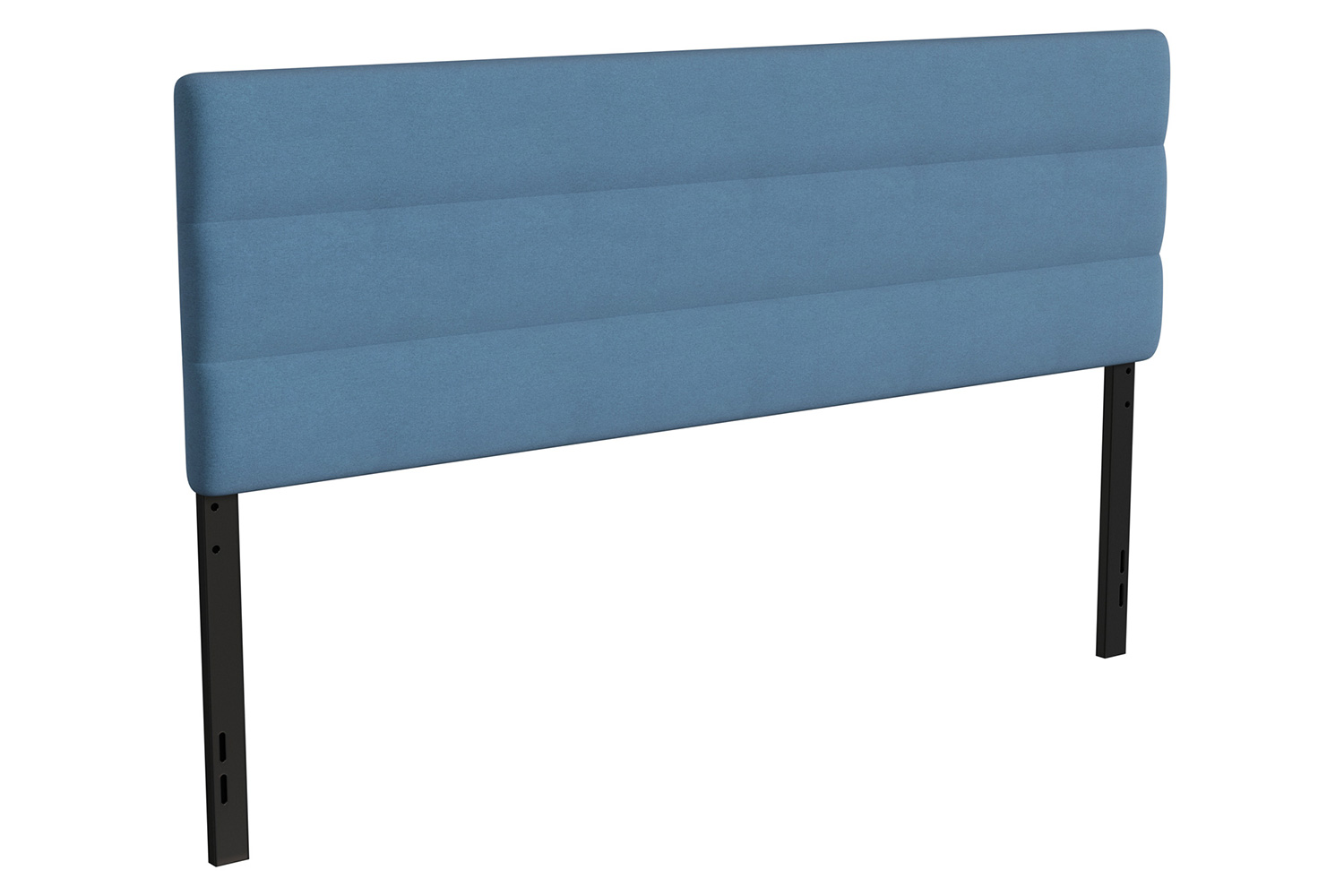 BLNK Paxton Fabric Channel Stitched Upholstered Adjustable Height Headboard - Blue, King Size