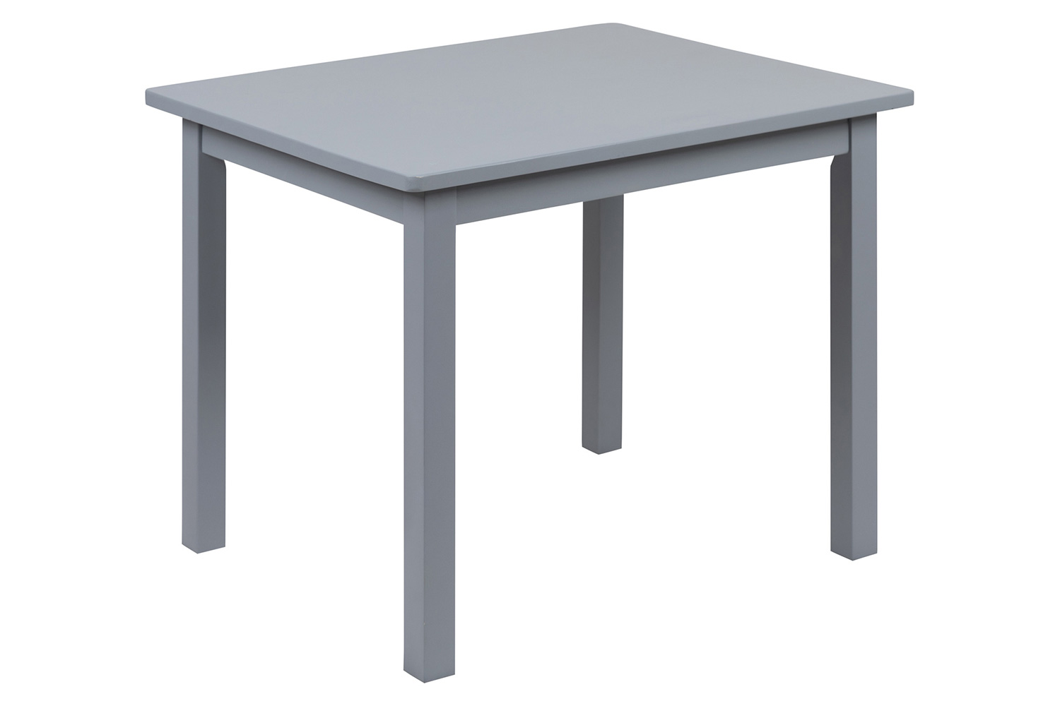 BLNK Kyndl Kids Solid Hardwood Table and Chair Set 3 Piece - Gray