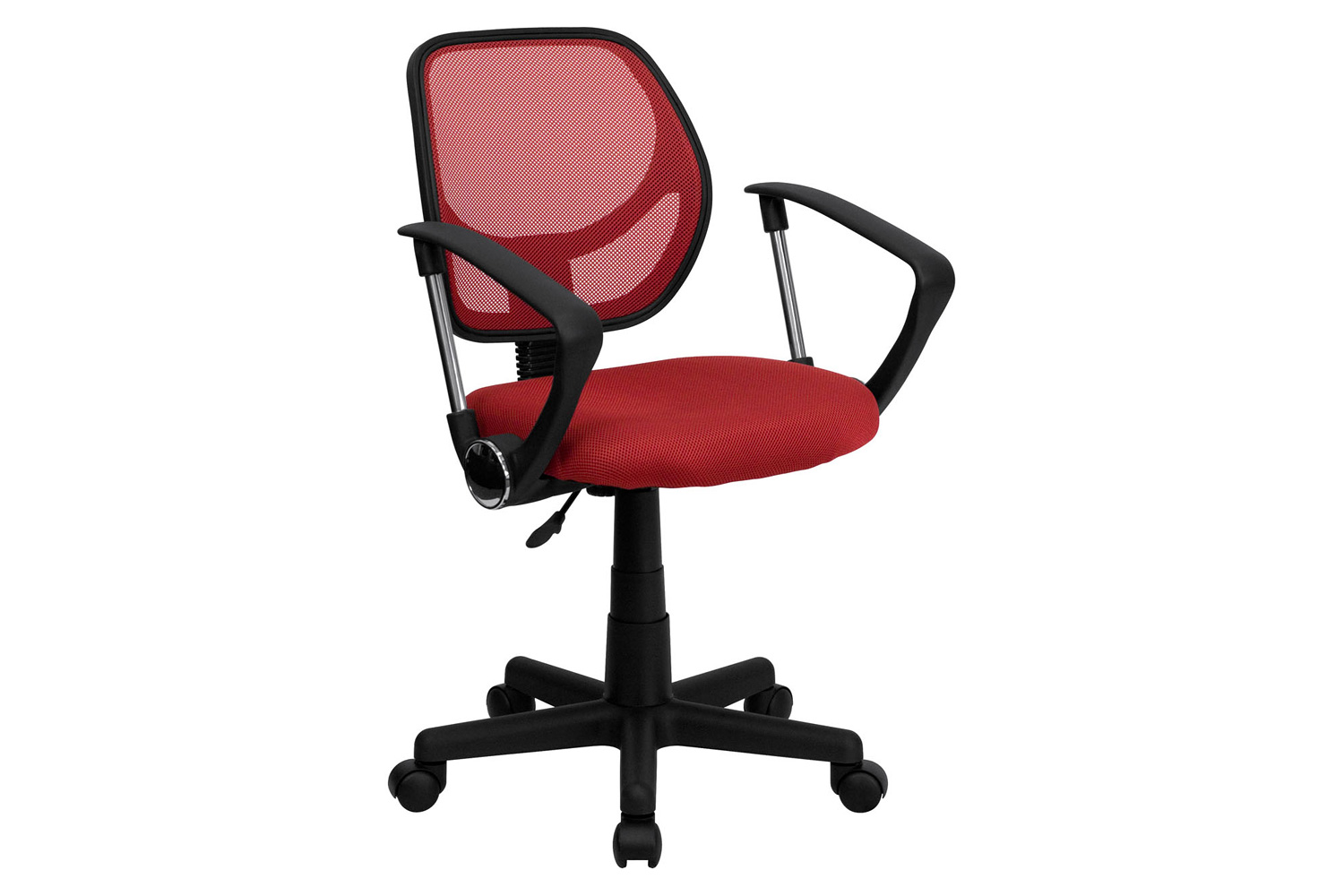 BLNK Neri Low-Back Mesh Swivel Task Office Chair with Curved Square Back