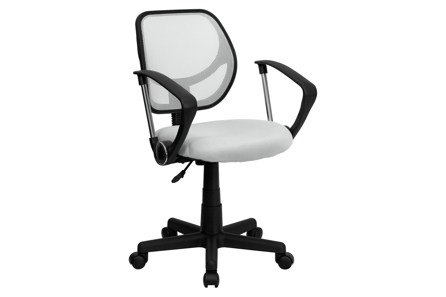 BLNK Neri Low-Back Mesh Swivel Task Office Chair with Curved Square Back