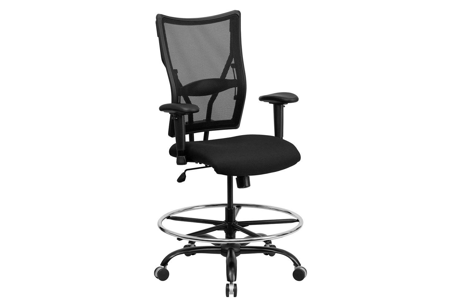 BLNK - HERCULES Series Mesh Ergonomic Drafting Chair with Adjustable Arms