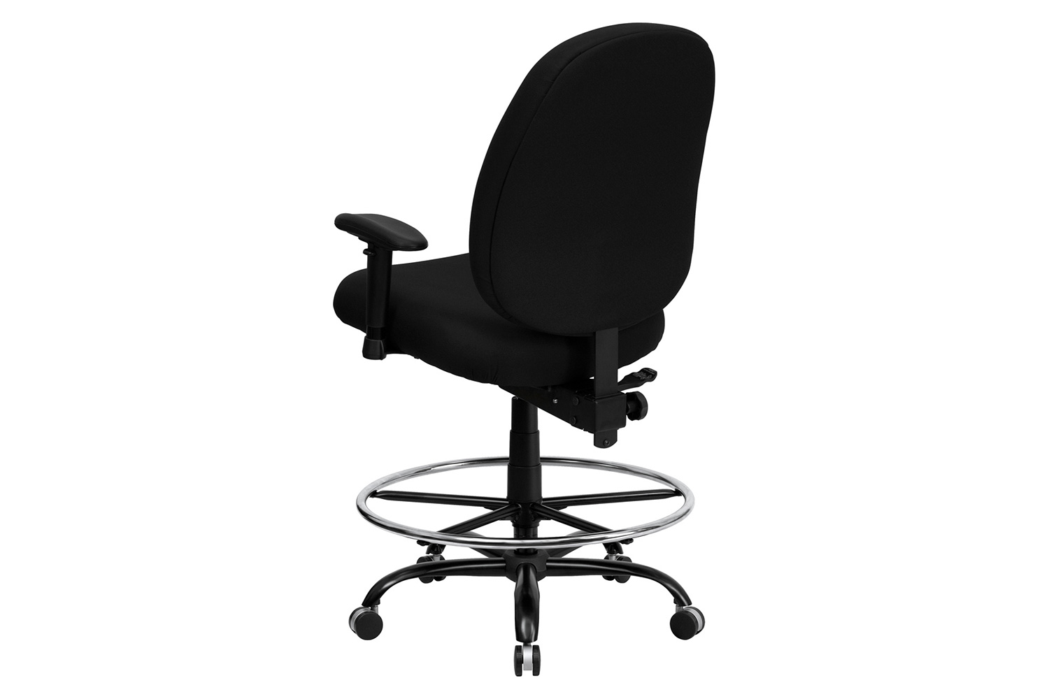 BLNK - HERCULES Series Fabric Ergonomic Drafting Chair with Adjustable Back Height and Arms