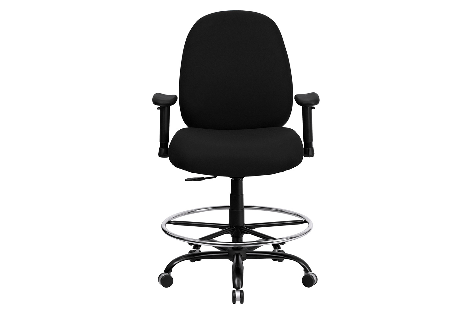 BLNK - HERCULES Series Fabric Ergonomic Drafting Chair with Adjustable Back Height and Arms