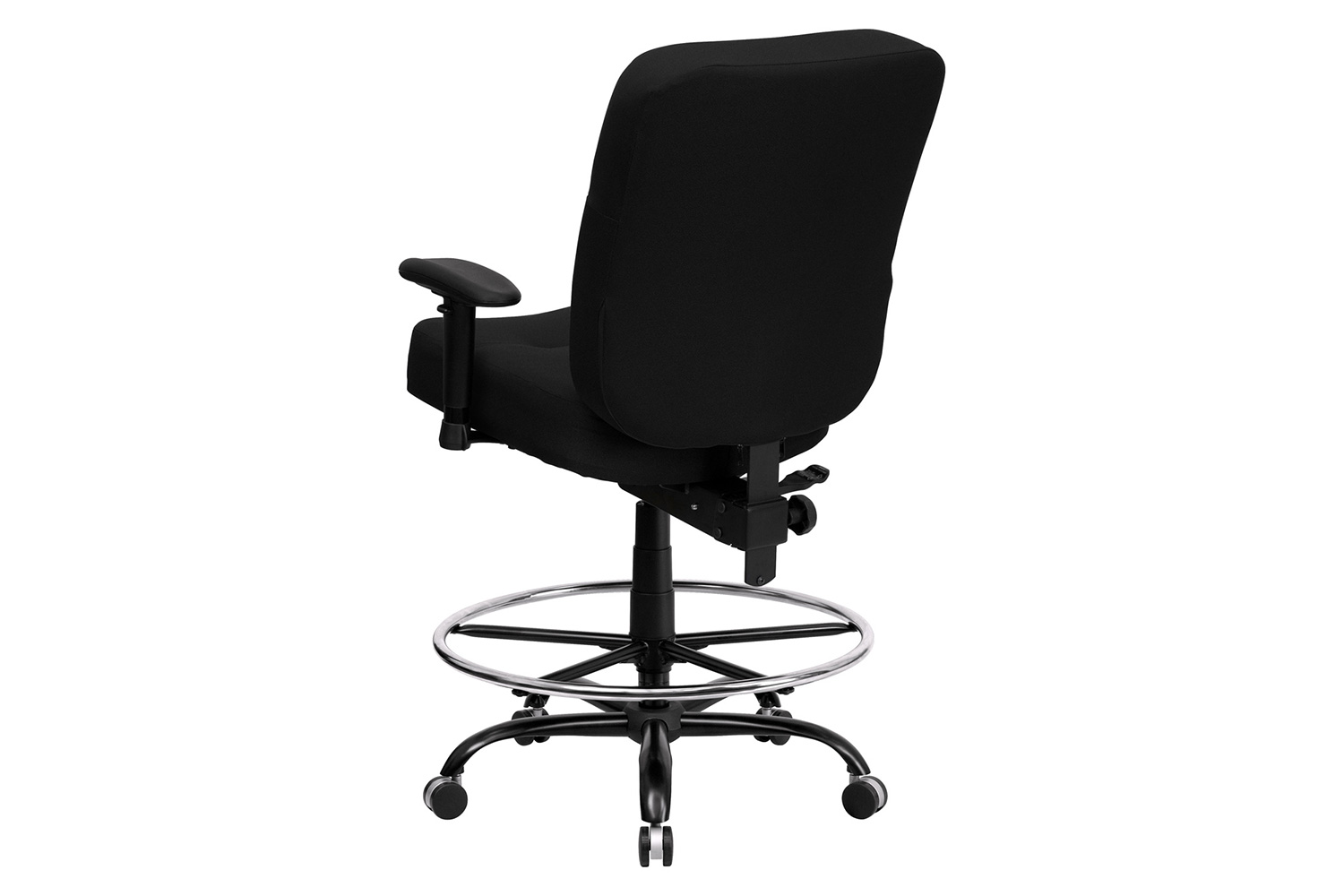 BLNK - HERCULES Series Fabric Rectangular Back Ergonomic Draft Chair with Adjustable Arms