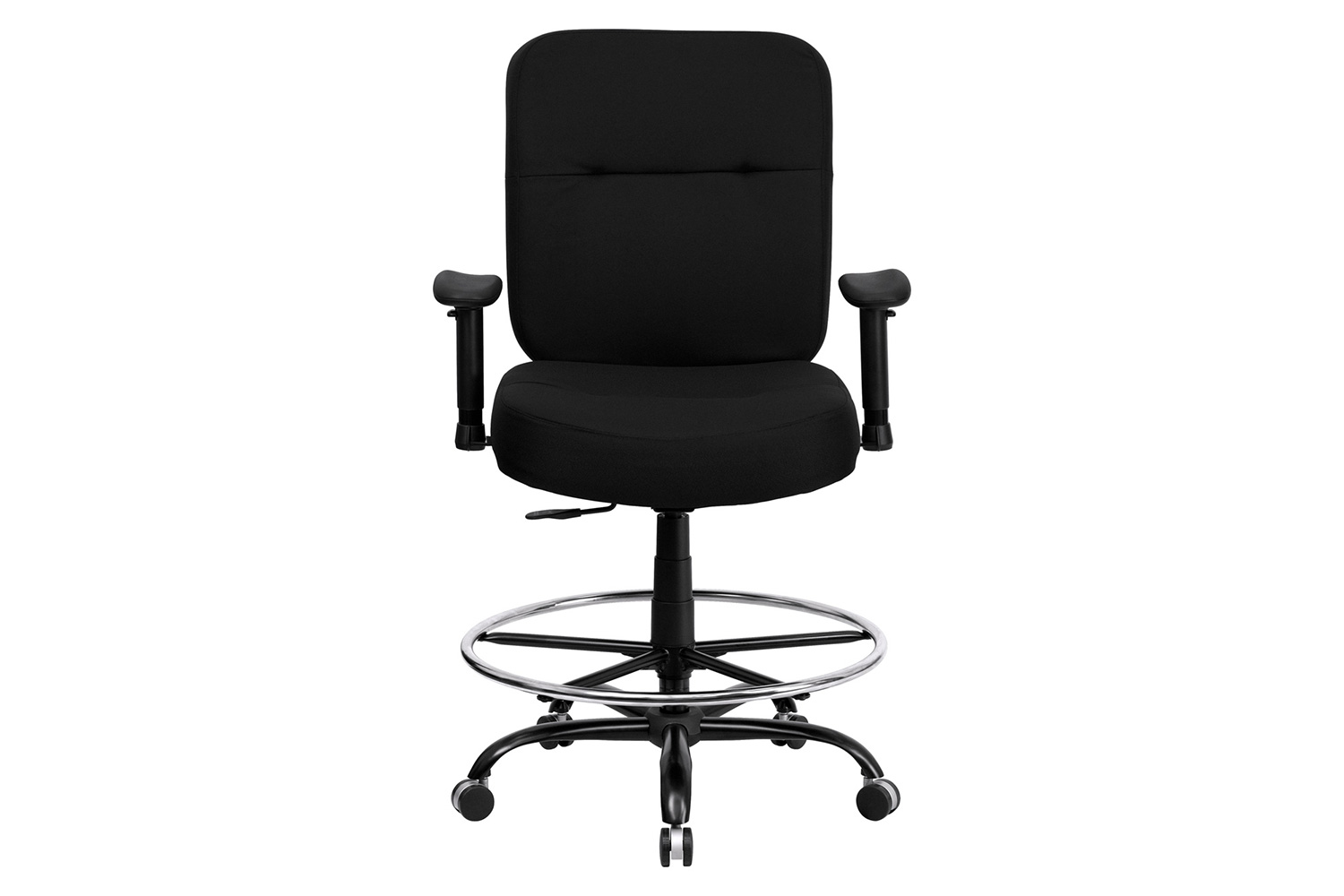 BLNK - HERCULES Series Fabric Rectangular Back Ergonomic Draft Chair with Adjustable Arms