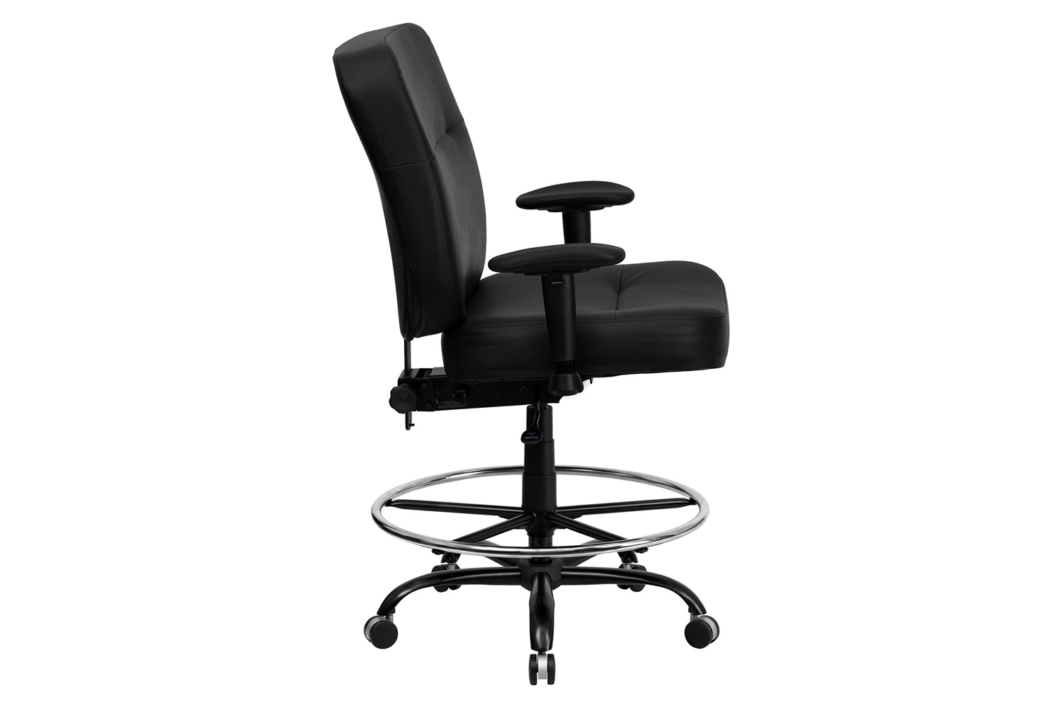 BLNK - HERCULES Series LeatherSoft Ergonomic Drafting Chair with Adjustable Arms