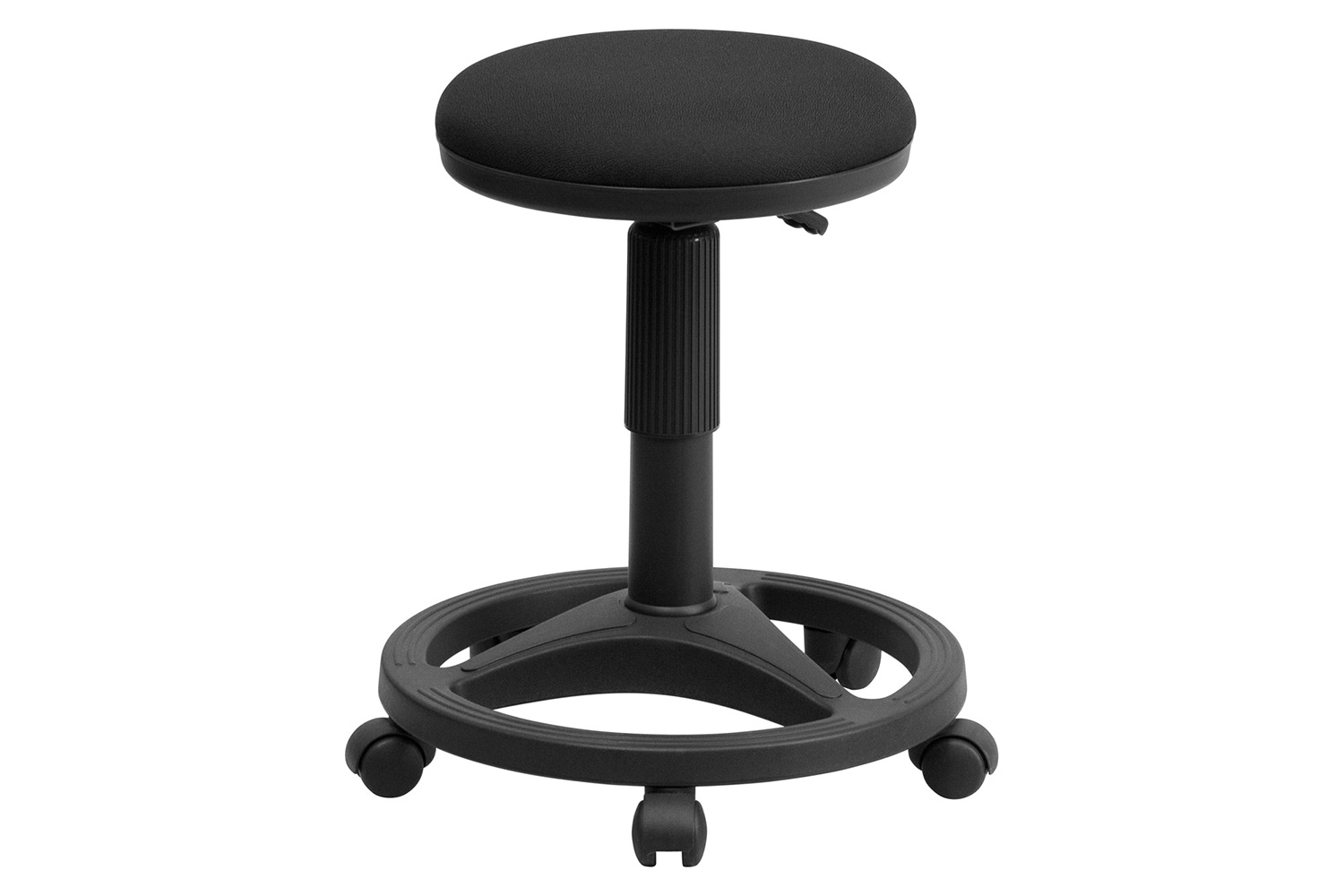 BLNK - Frakes Black Ergonomic Stool with Foot Ring