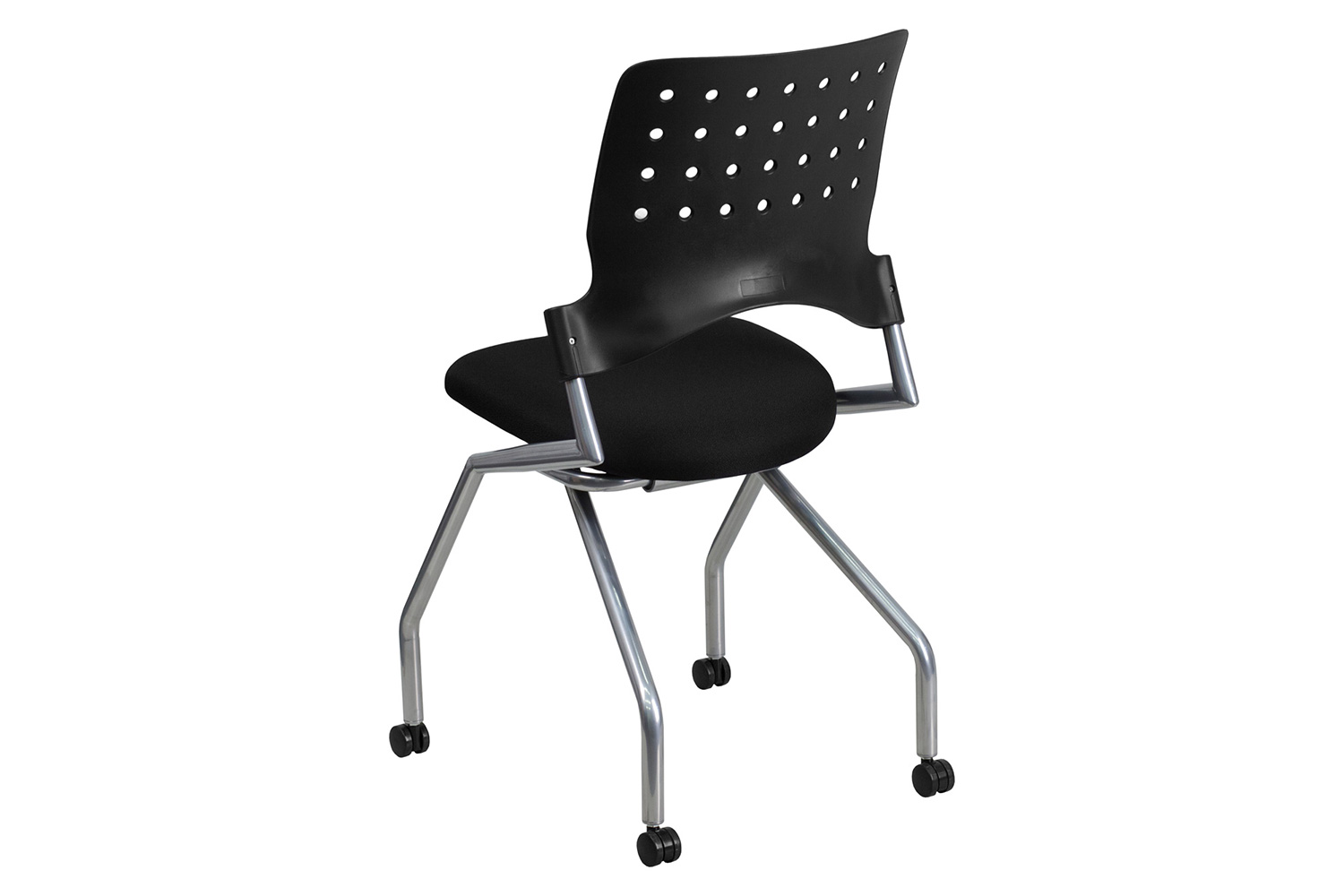 BLNK™ Galaxy Fabric Mobile Nesting Chair with Black Seat