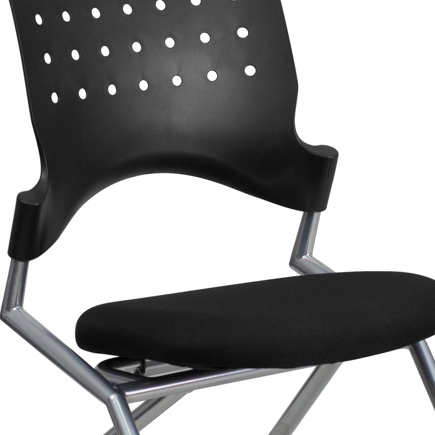 BLNK™ Galaxy Fabric Mobile Nesting Chair with Black Seat