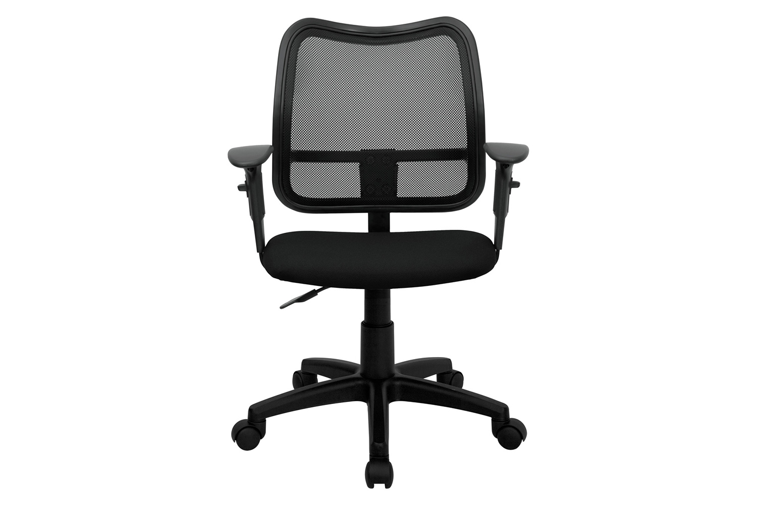 BLNK Alber Mid-Back Mesh Swivel Task Office Chair - Black, with Adjustable Arms