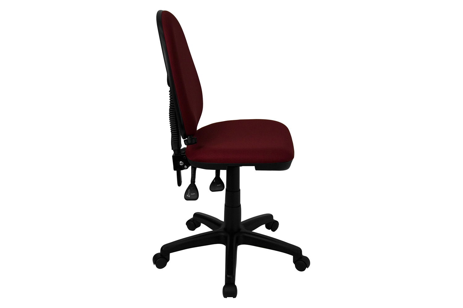 BLNK Fabric Mid-Back Multifunction Swivel Ergonomic Task Office Chair with Adjustable Lumbar Support