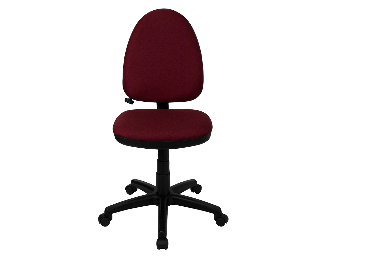 BLNK Fabric Mid-Back Multifunction Swivel Ergonomic Task Office Chair with Adjustable Lumbar Support - Burgundy