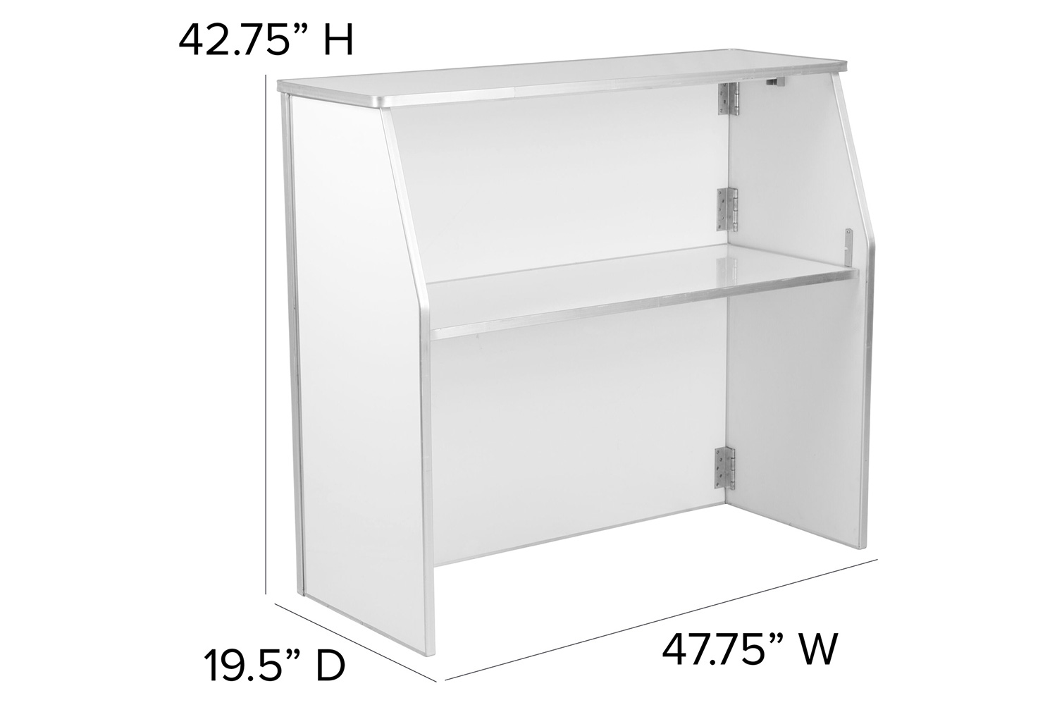 BLNK Amara Laminate Foldable Bar - White