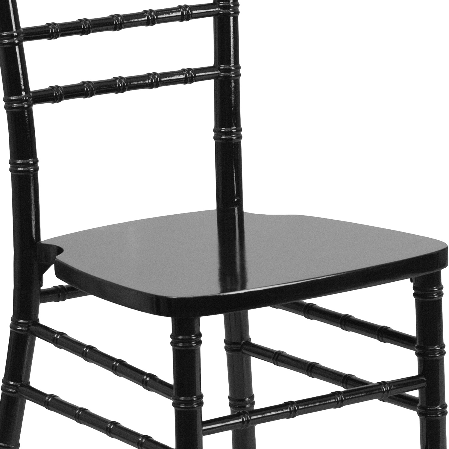 BLNK HERCULES Series Wood Chiavari Chair - Black