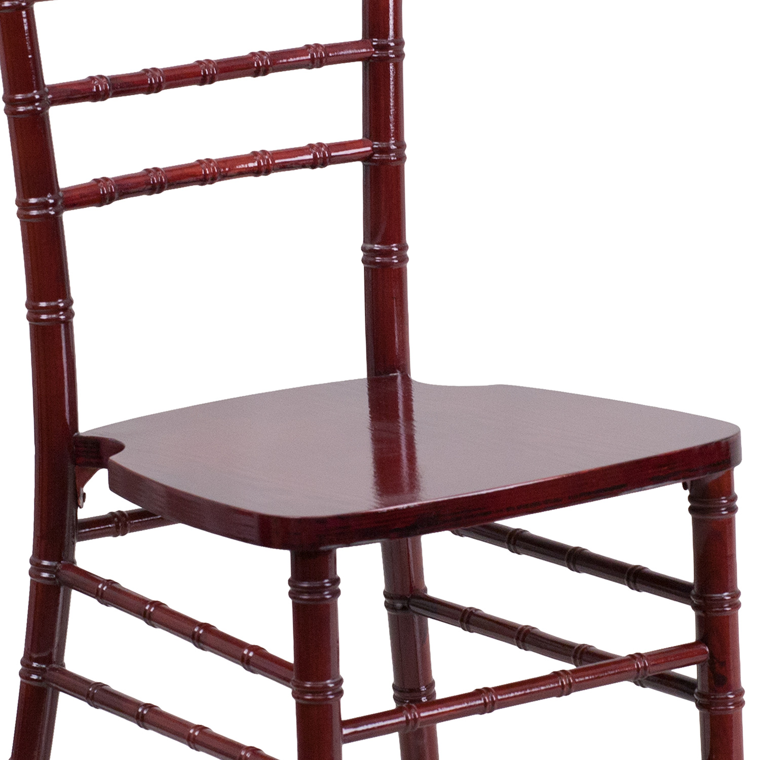 BLNK HERCULES Series Wood Chiavari Chair - Mahogany