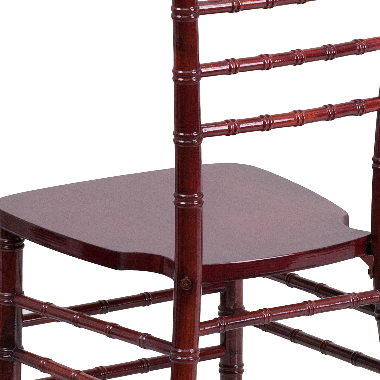 BLNK HERCULES Series Wood Chiavari Chair - Mahogany