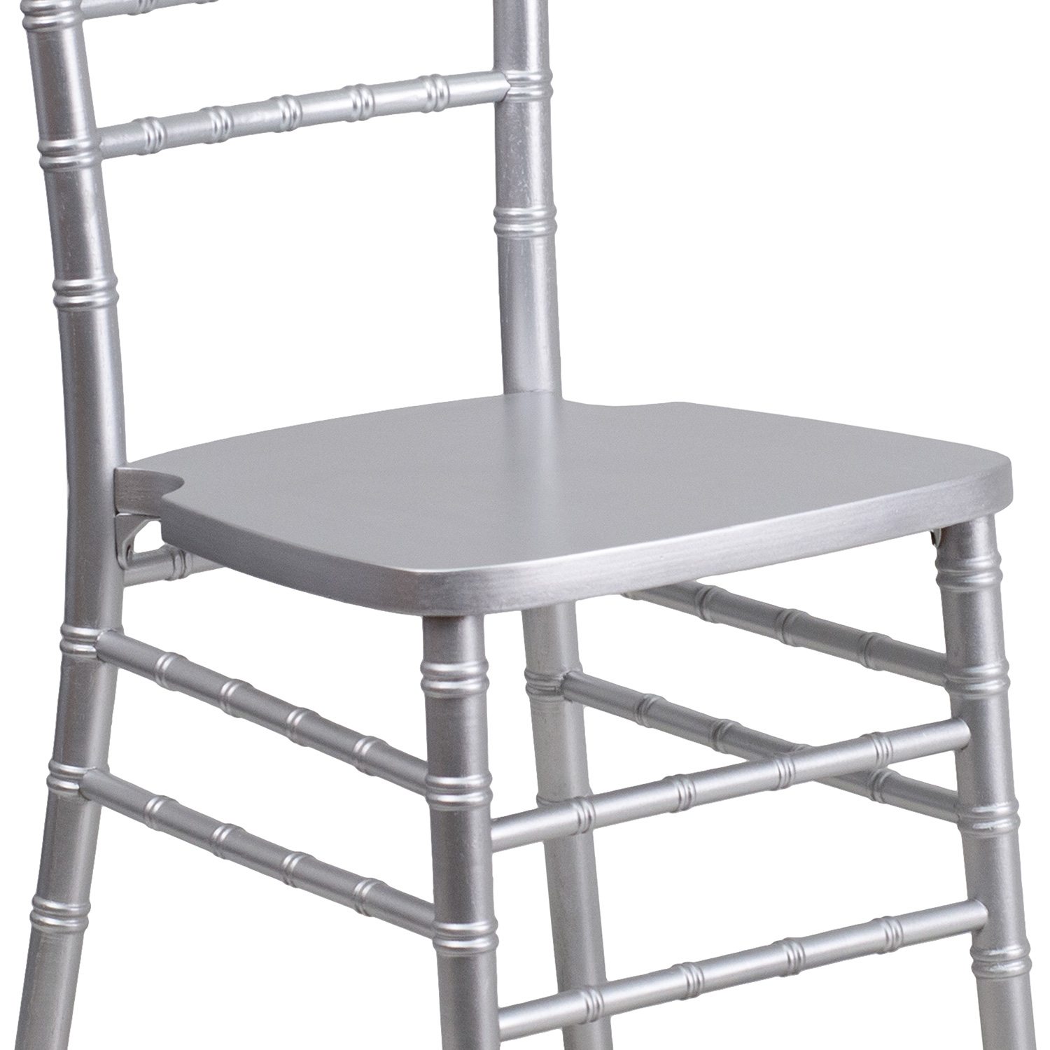 BLNK HERCULES Series Wood Chiavari Chair - Silver