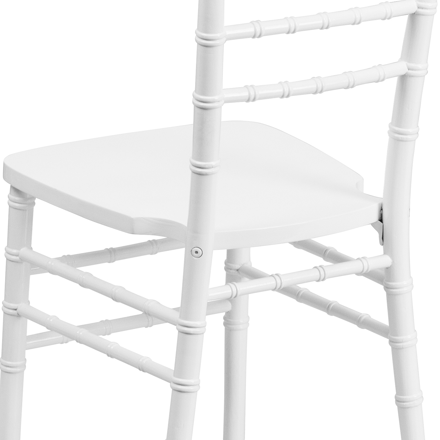 BLNK™ HERCULES Series Wood Chiavari Chair - White