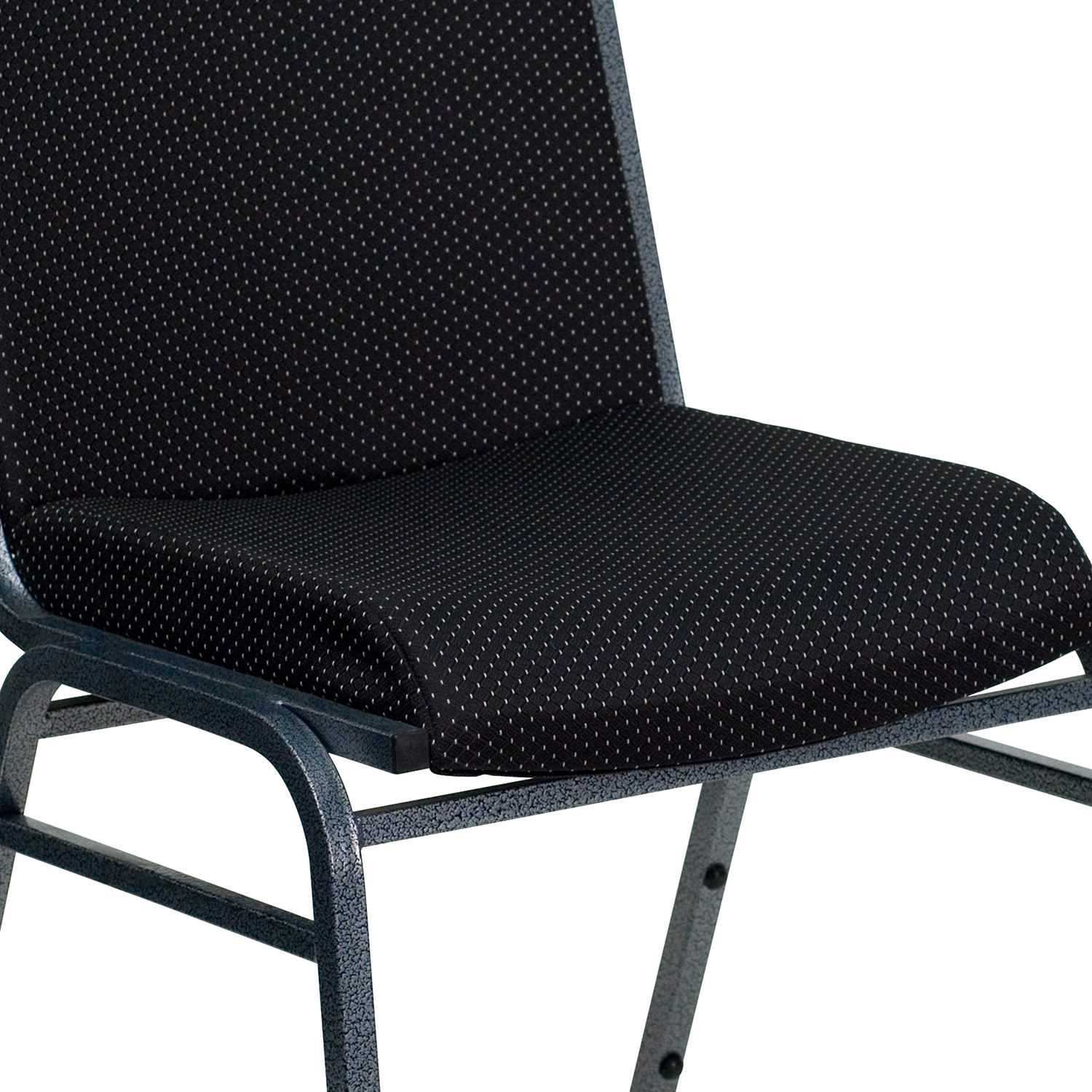 BLNK HERCULES Series Fabric Heavy Duty Stack Chair - Black Dot