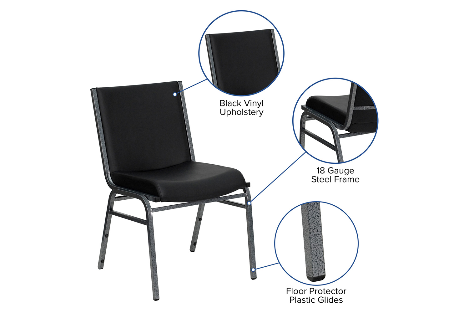 BLNK - HERCULES Series Vinyl Heavy Duty Stack Chair