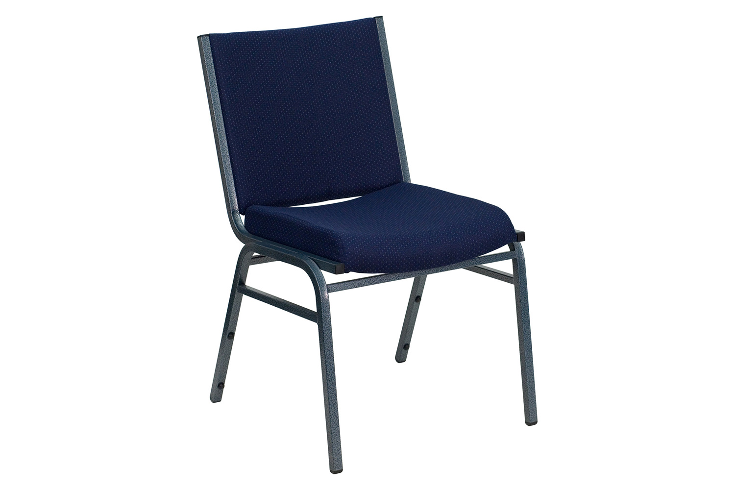 BLNK HERCULES Series Fabric Heavy Duty Stack Chair - Navy Blue Dot