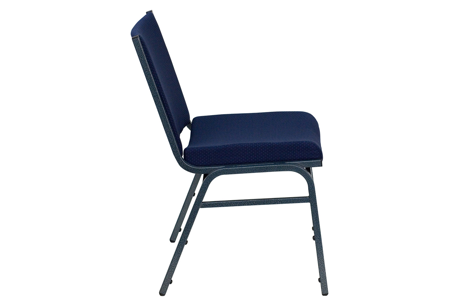 BLNK HERCULES Series Fabric Heavy Duty Stack Chair - Navy Blue Dot