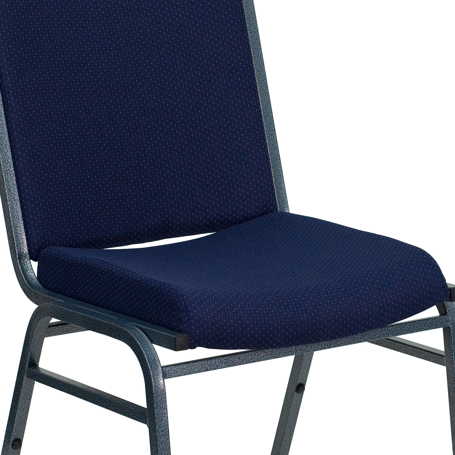 BLNK HERCULES Series Fabric Heavy Duty Stack Chair - Navy Blue Dot