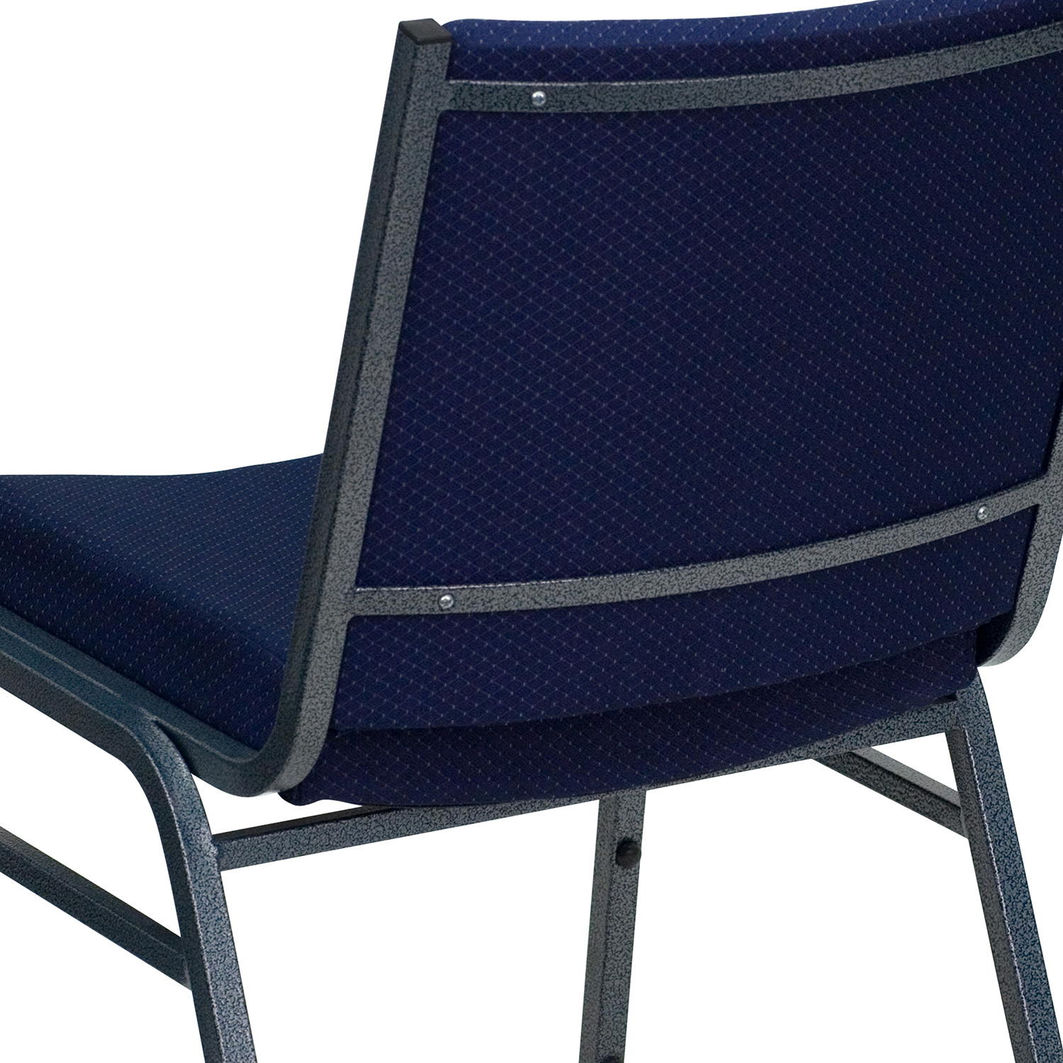 BLNK HERCULES Series Fabric Heavy Duty Stack Chair - Navy Blue Dot