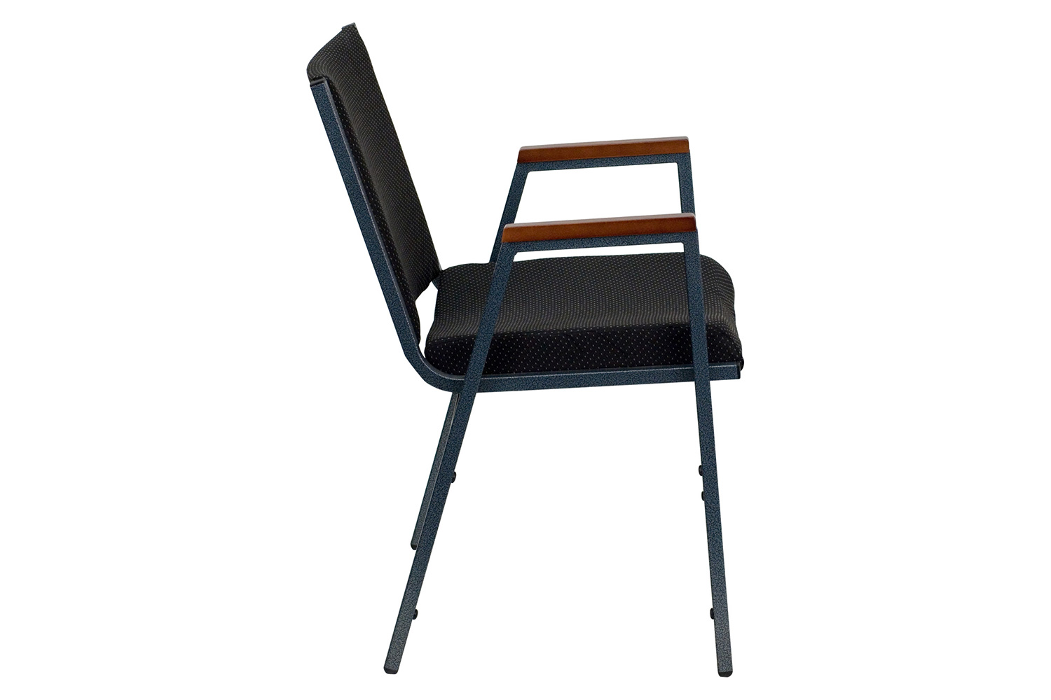 BLNK™ HERCULES Series Fabric Heavy Duty Stack Chair with Arms - Black Dot