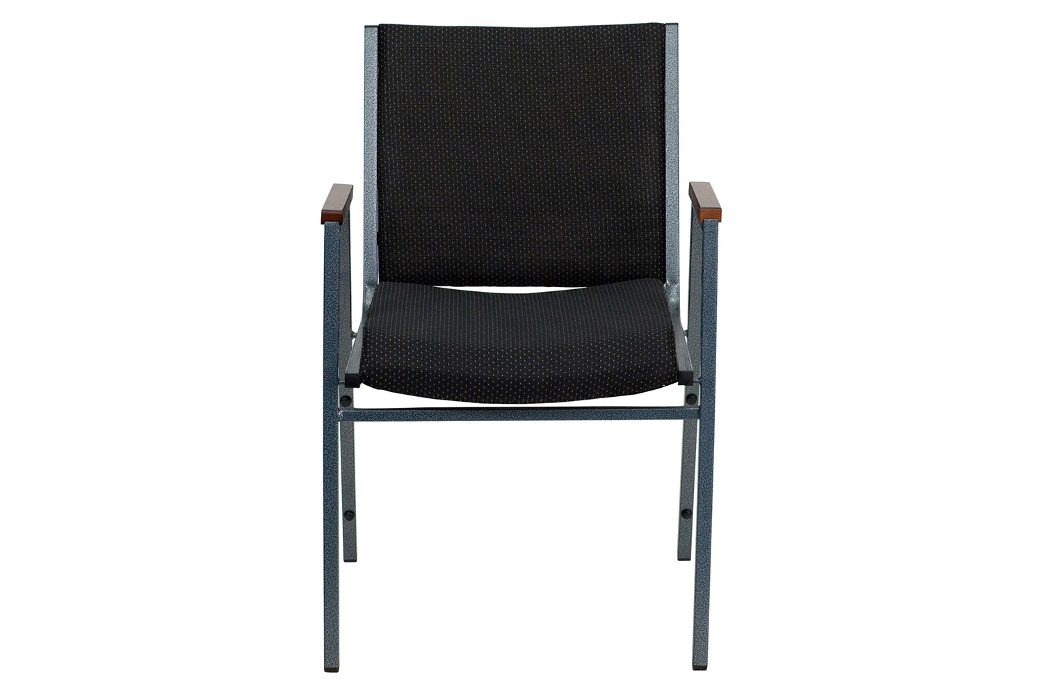 BLNK™ HERCULES Series Fabric Heavy Duty Stack Chair with Arms - Black Dot