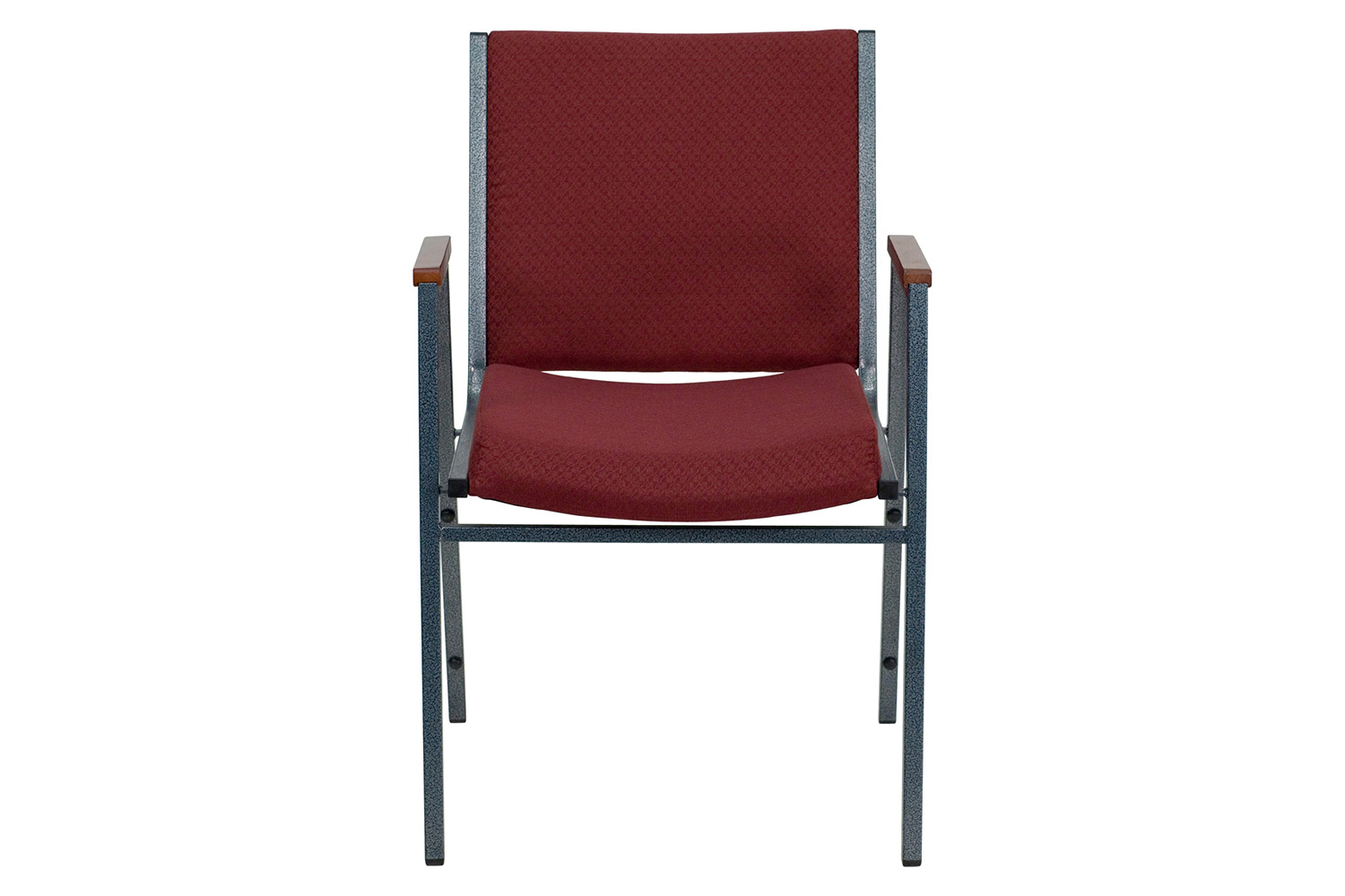 BLNK™ HERCULES Series Fabric Heavy Duty Stack Chair with Arms - Burgundy Patterned