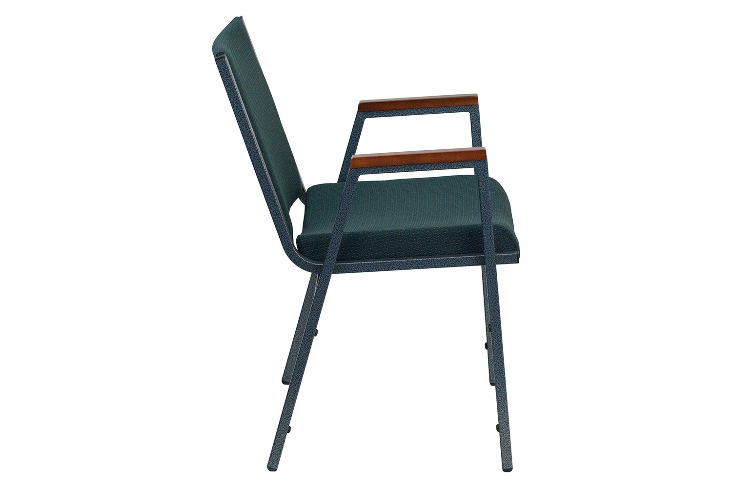 BLNK™ HERCULES Series Fabric Heavy Duty Stack Chair with Arms - Green Patterned