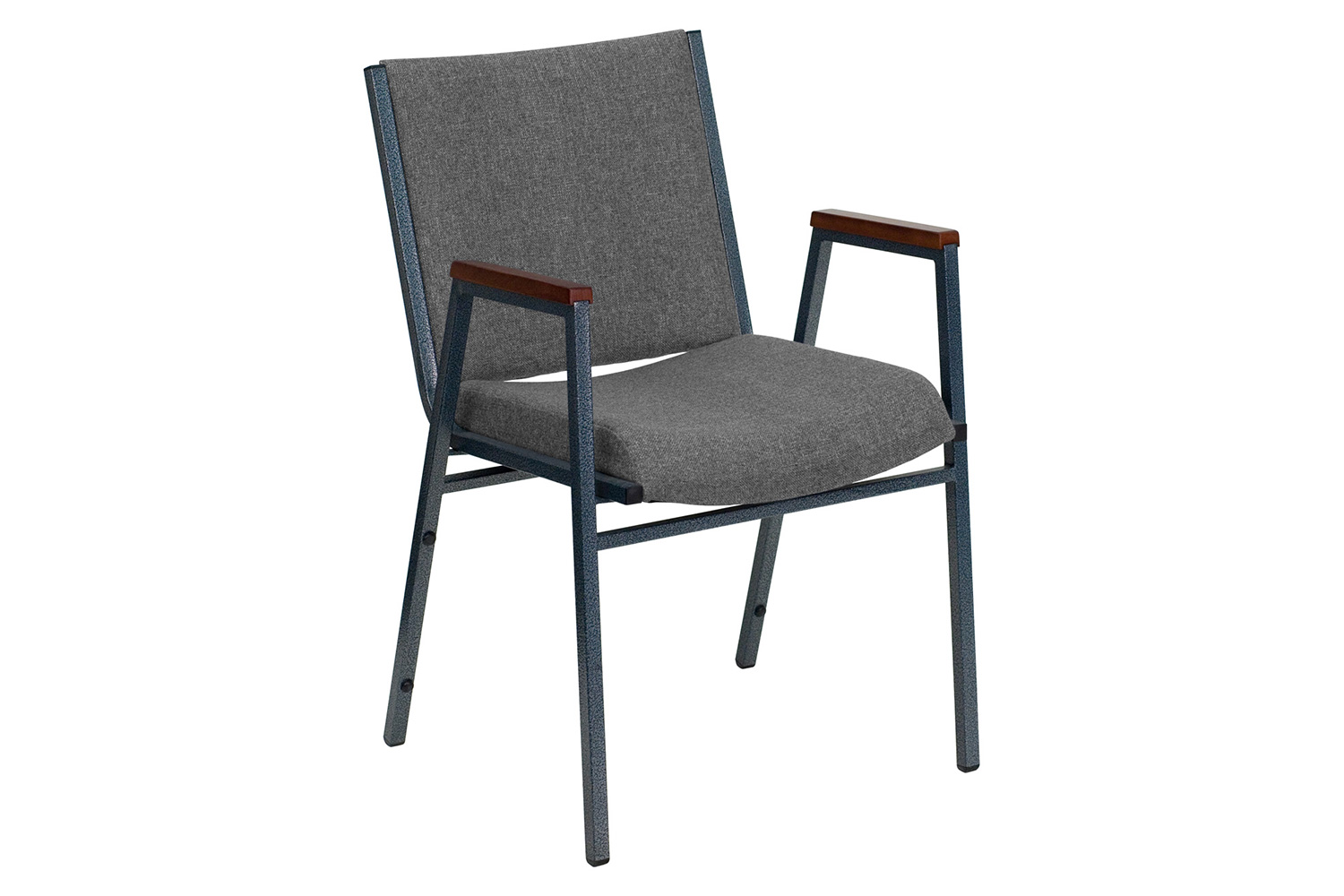 BLNK™ HERCULES Series Fabric Heavy Duty Stack Chair with Arms - Gray