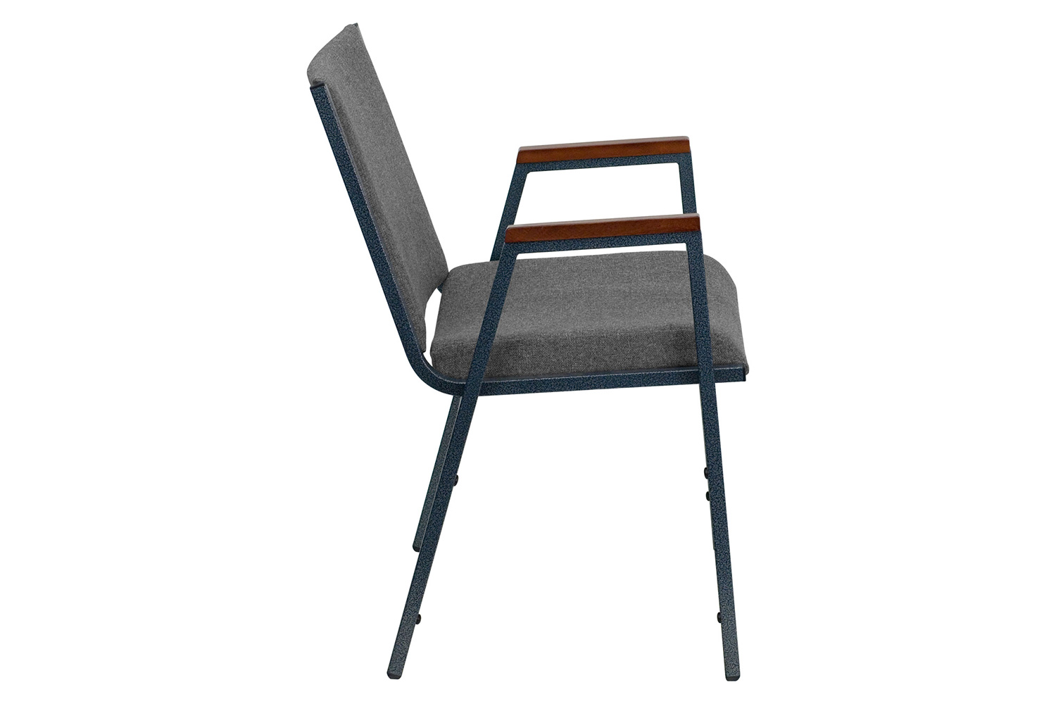 BLNK™ HERCULES Series Fabric Heavy Duty Stack Chair with Arms - Gray