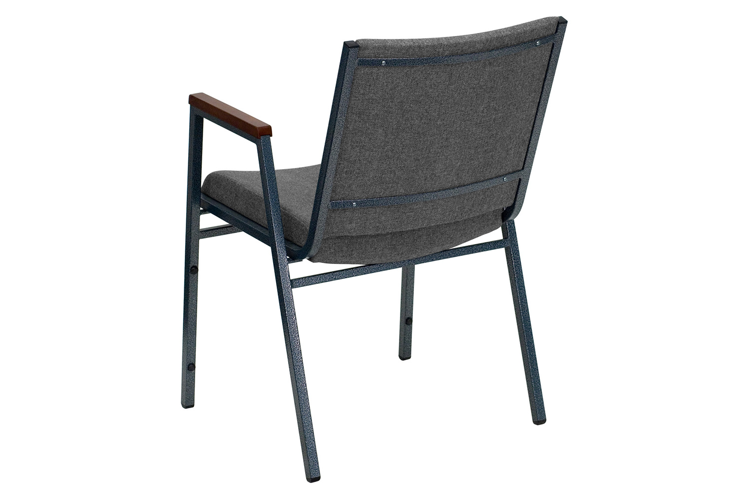 BLNK™ HERCULES Series Fabric Heavy Duty Stack Chair with Arms - Gray