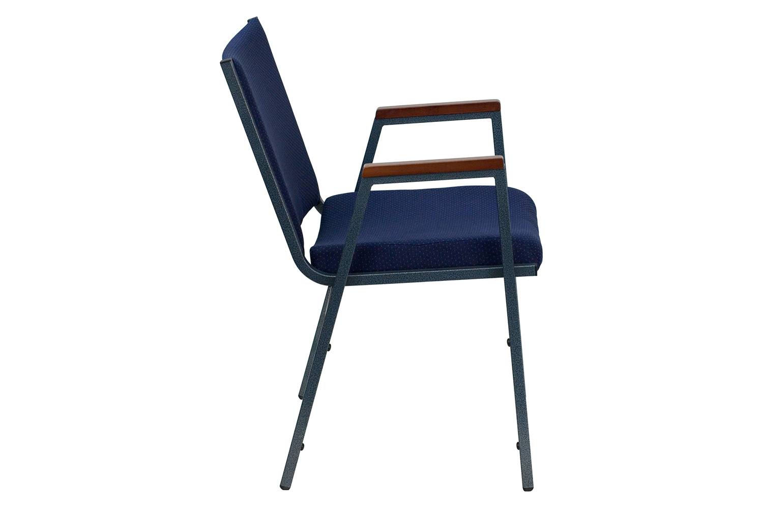 BLNK™ HERCULES Series Fabric Heavy Duty Stack Chair with Arms - Navy Blue Dot