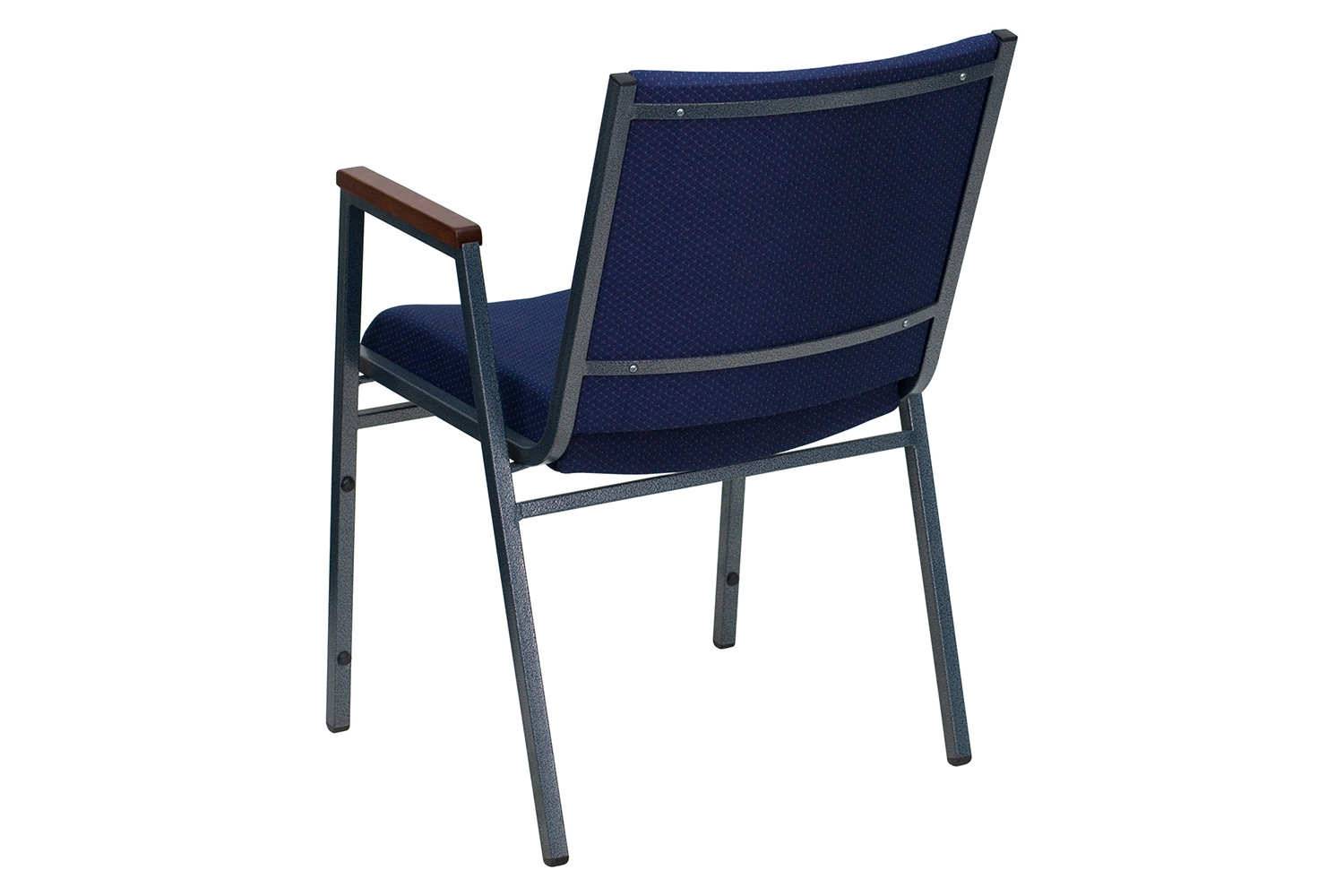 BLNK™ HERCULES Series Fabric Heavy Duty Stack Chair with Arms - Navy Blue Dot